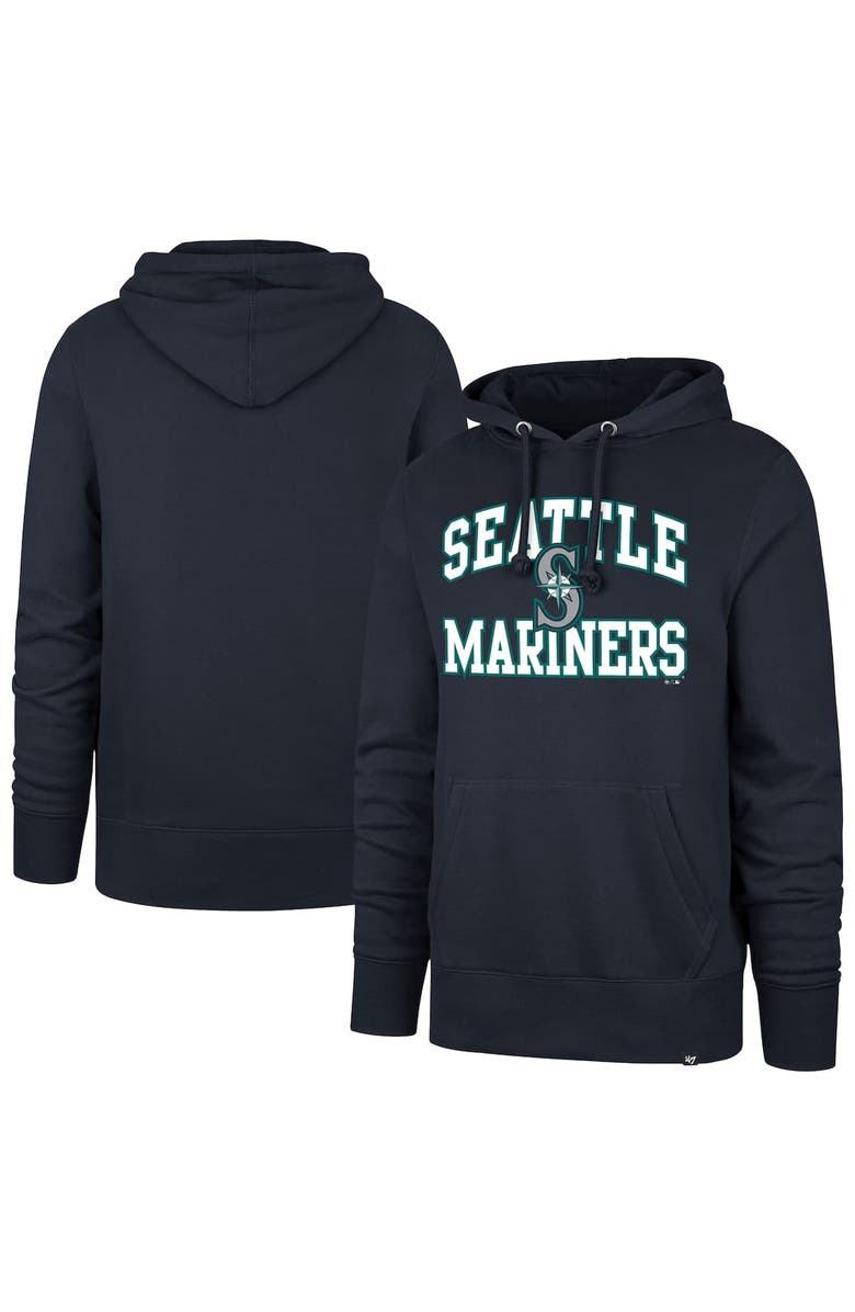 '47 Men's '47  Navy Seattle Mariners Velocity Headline Pullover Hoodie, Alternate, color, 