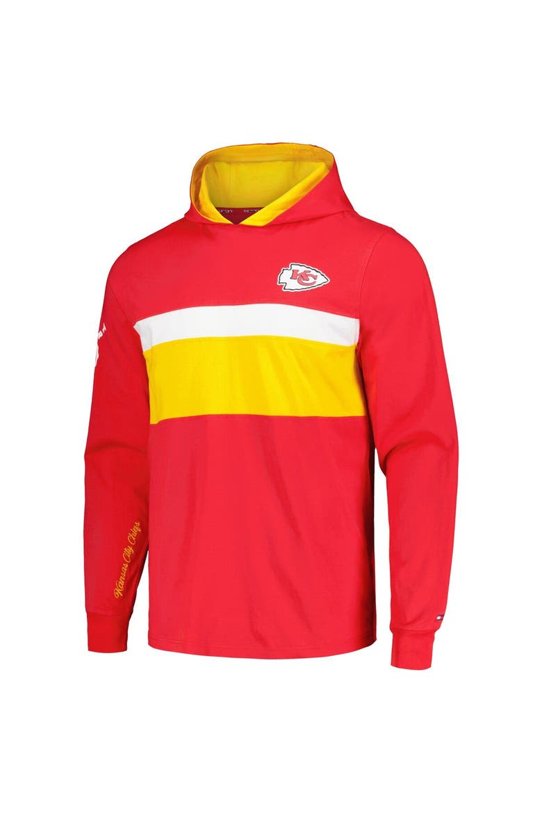 Men's Tommy Hilfiger  Red Kansas City Chiefs Morgan Long Sleeve Hoodie T-Shirt, Alternate, color, Red