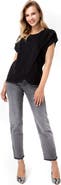 Accouchée Handy Crossover Short Sleeve Cotton Maternity/Nursing Top