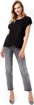 Accouchée Handy Crossover Short Sleeve Cotton Maternity/Nursing Top