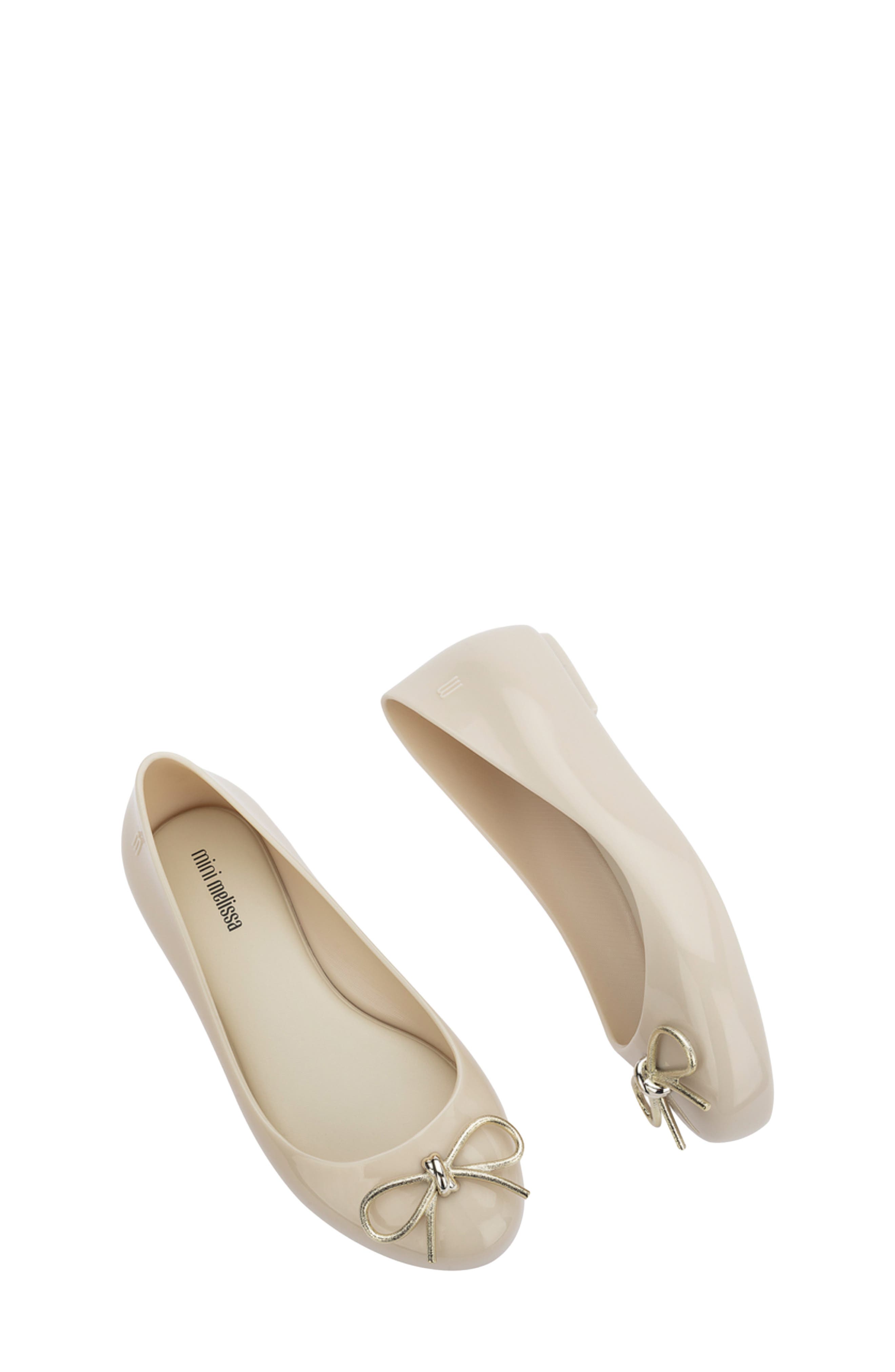 Kids' Sweet Love Flat, Alternate, color, BEIGE/ GOLD