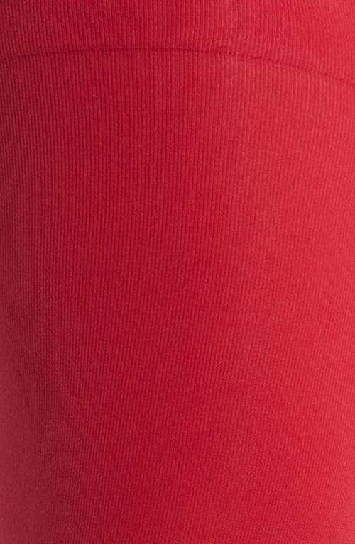 Hue Qpaque Over The Knee Socks In Red