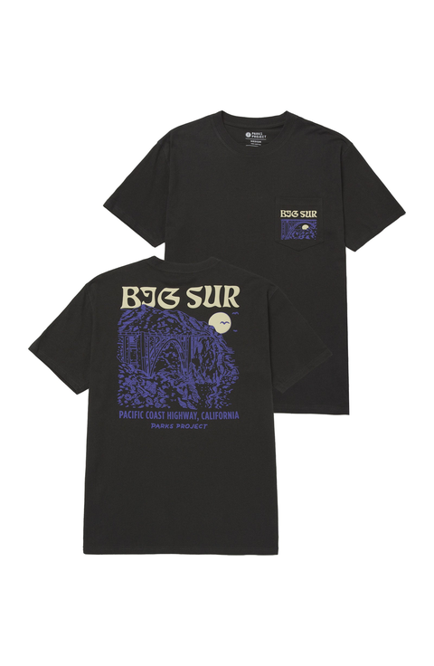 Big Sur Bridges Puff Print Pocket Tee