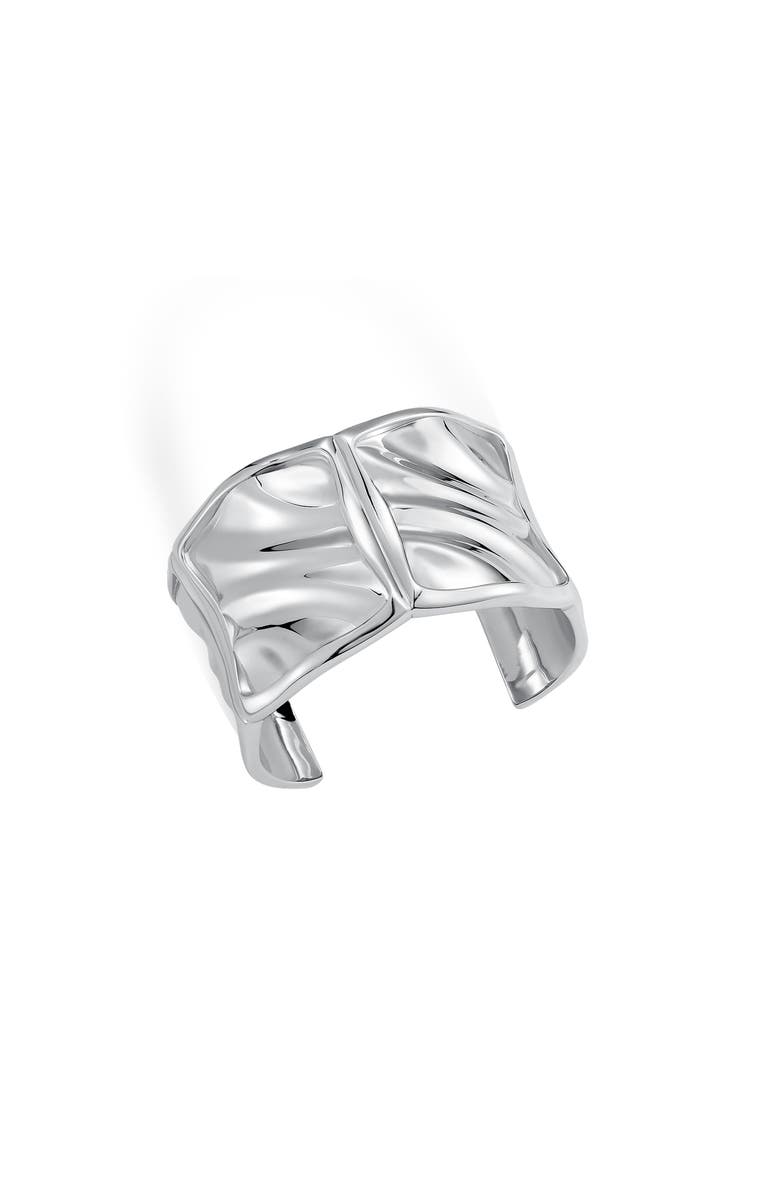 RETRO CHIC Tidal Glow Cuff, Main, color, Silver