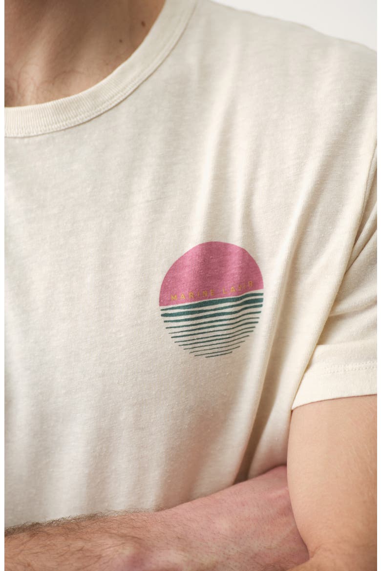 Relaxed Fit Hemp & Cotton Graphic T-Shirt, Alternate, color, WHITECAP