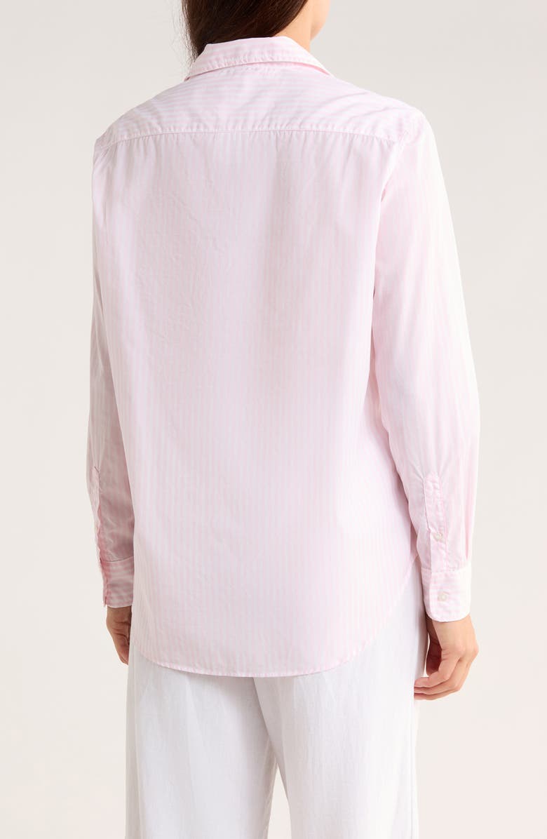 Frank & Eileen Relaxed Fit Linen Button-Up Shirt, Alternate, color, White Pink Stripe