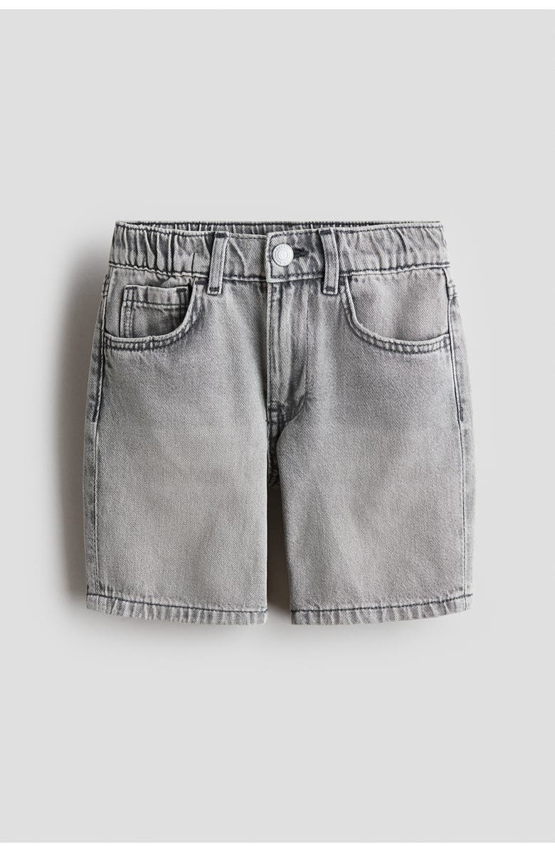 H&M Loose-fit denim shorts, Alternate, color, 