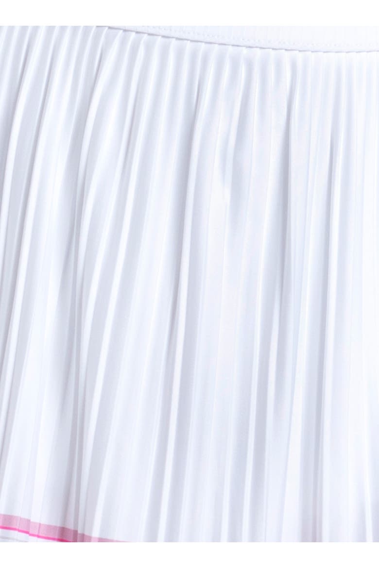 Woven Strokes Pleated Skirt, Alternate, color, White