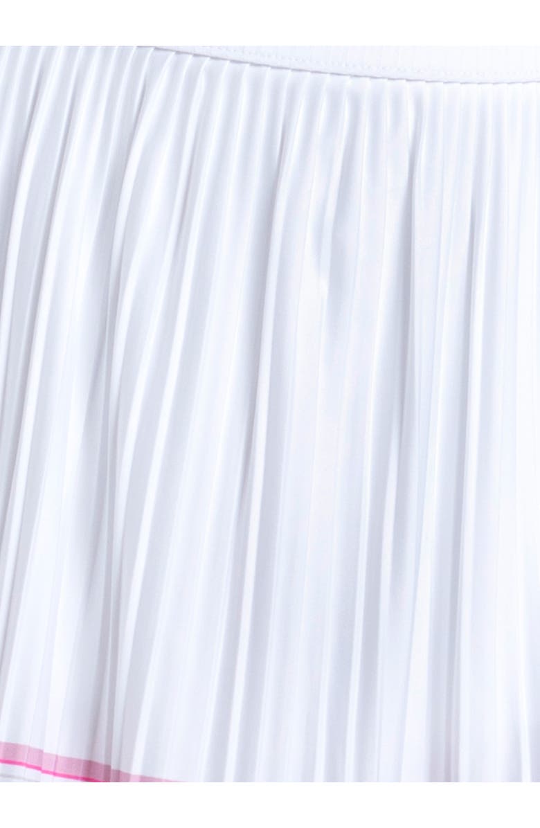 Lucky in Love Woven Strokes Pleated Skirt, Alternate, color, White