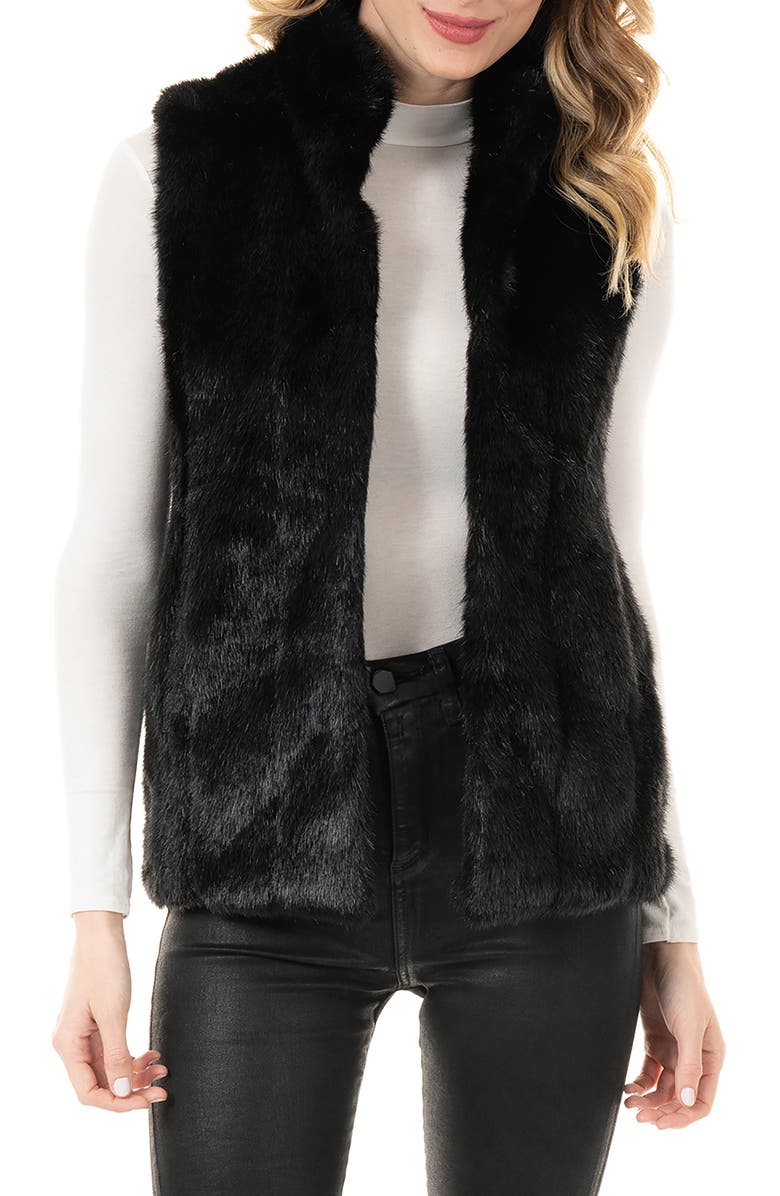 DONNA SALYERS FABULOUS FURS Signature Series Hook Faux Fur Vest, Main, color,
