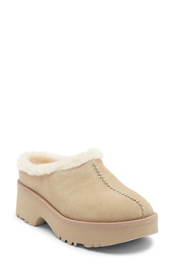 Ugg ® New Heights Plush Lined Clog In Yellow