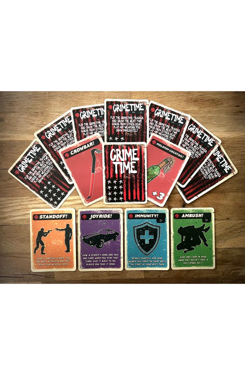 Psycho Killer Crimetime Expansion Party Card Game, Alternate, color, Red