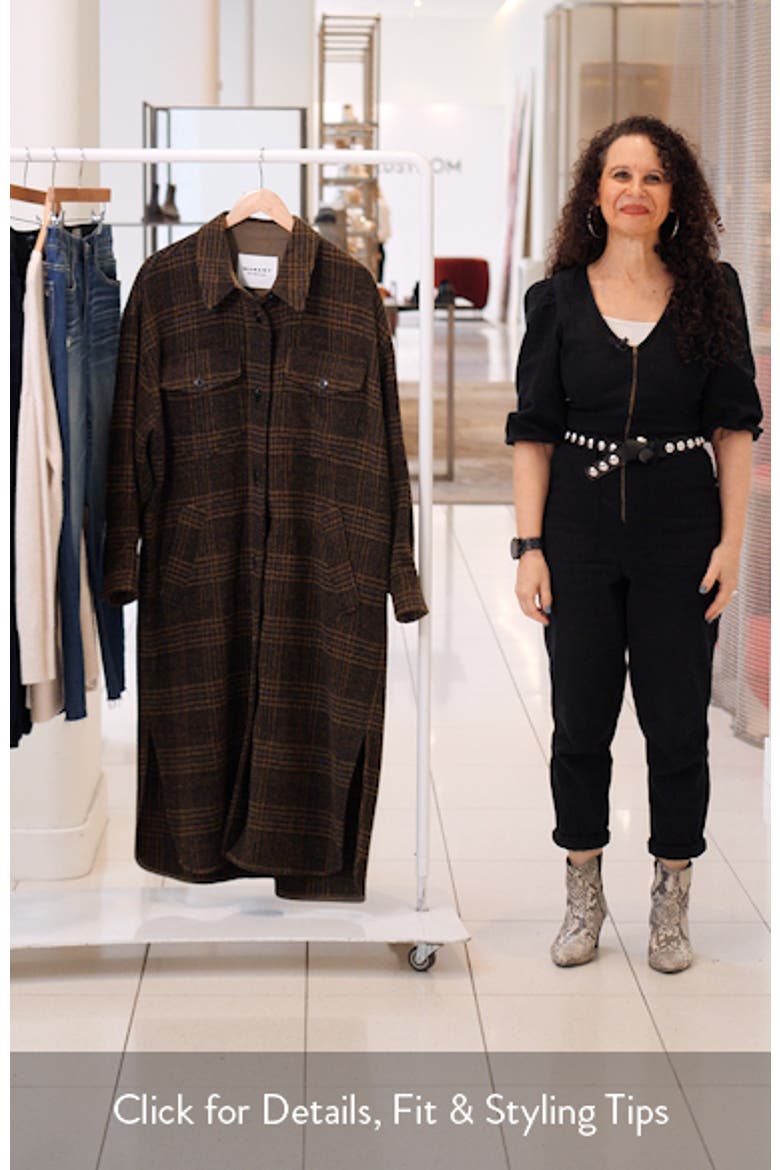 Gislene Plaid Virgin Wool Coat video