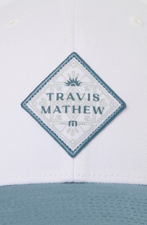 Travismathew Base Fare Trucker Hat In White
