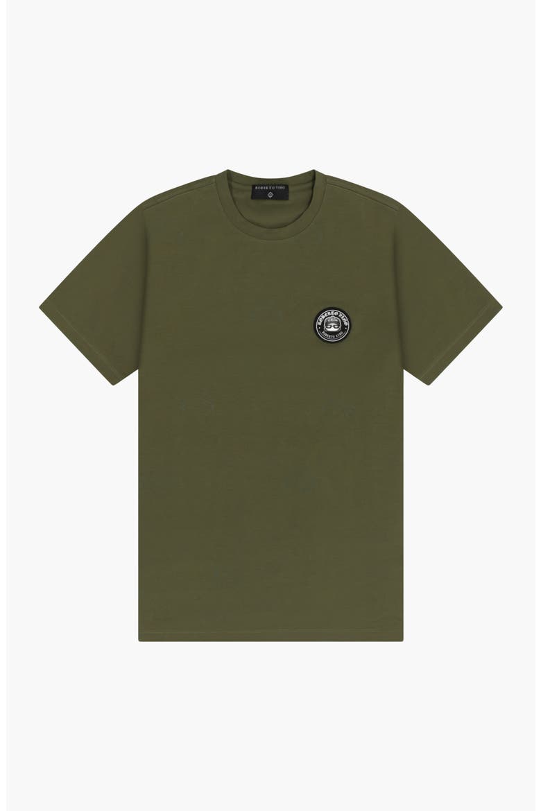 RV Monogram Tonal Print Tee & Shorts Set, Alternate, color, Olive Green