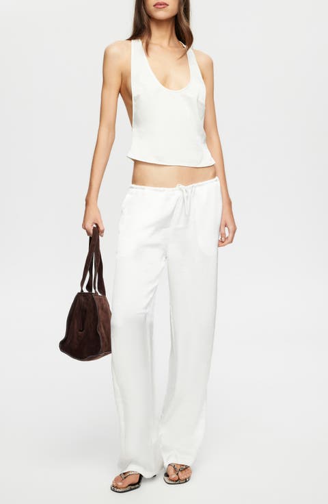 Femme Satin Drawstring Pants