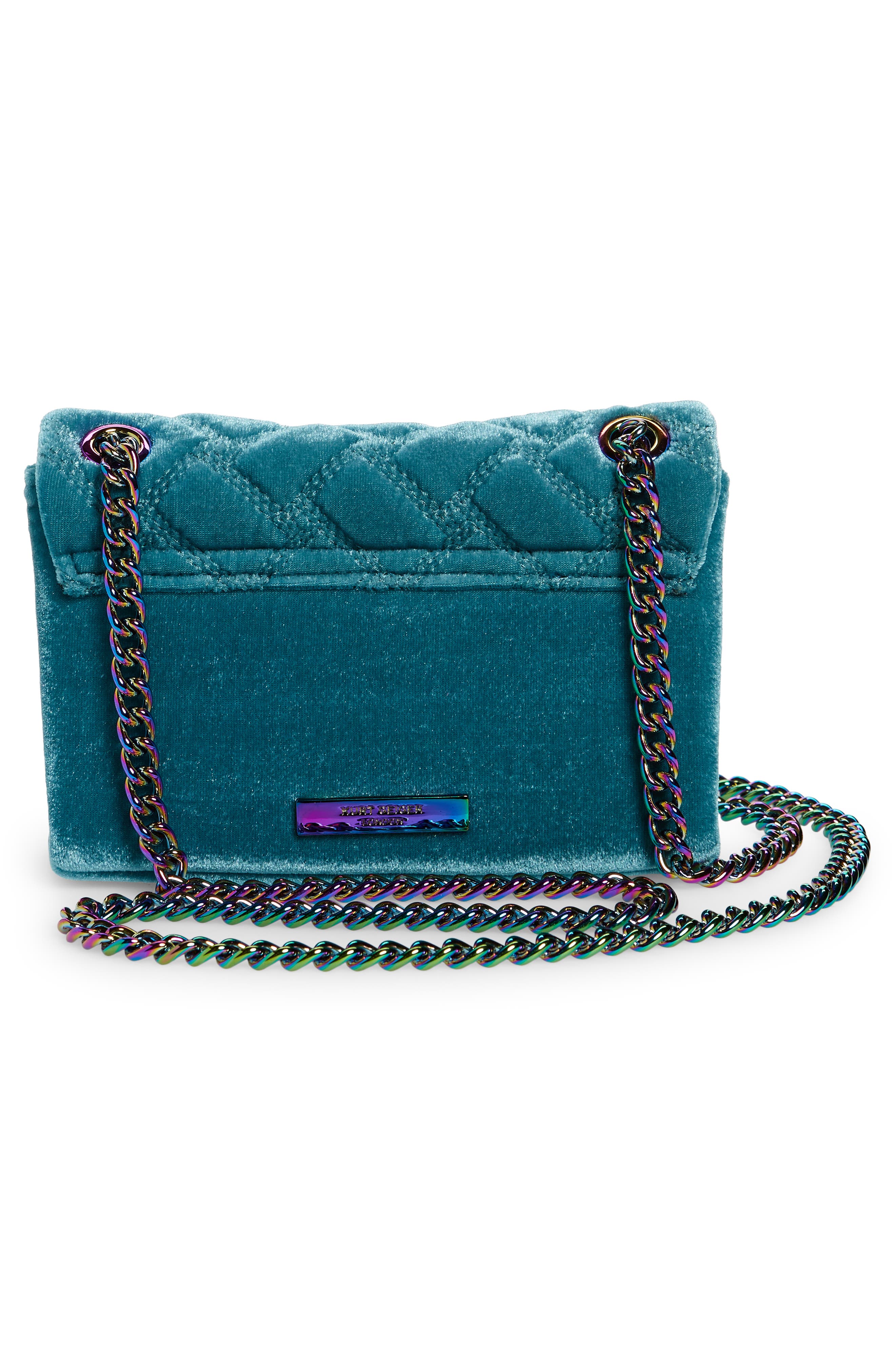 Kurt Geiger London Mini Kensington Velvet Crossbody Bag, Alternate, color, 