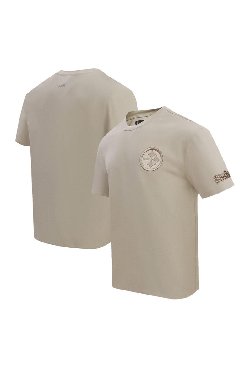 Men's Pro Standard Tan Pittsburgh Steelers Drop Shoulder T-Shirt, Main, color, Tan