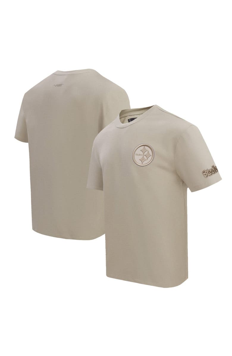 PRO STANDARD Men's Pro Standard Tan Pittsburgh Steelers Drop Shoulder T-Shirt, Main, color, Tan