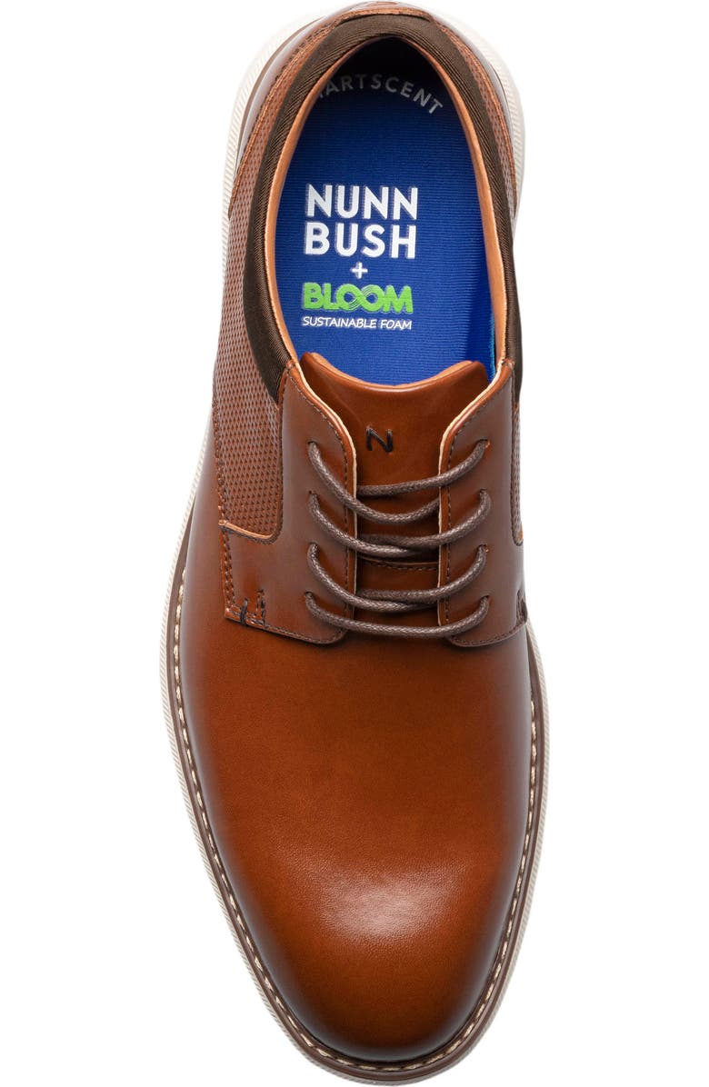 NUNN BUSH Chase Plain Toe Derby - Wide Width Available, Alternate, color, Cognac Multi