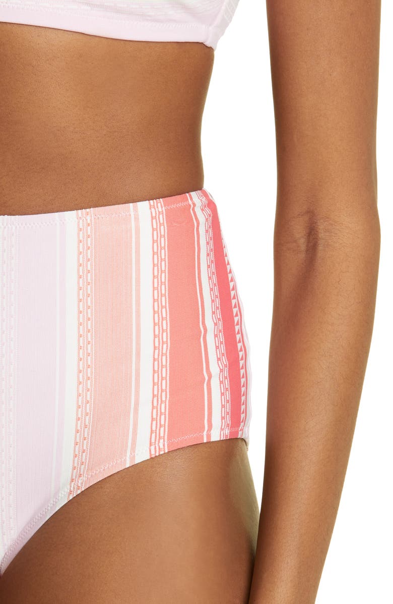 lemlem Eshal High Waist Bikini Bottoms, Alternate, color,