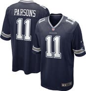 Nike Men's Nike Micah Parsons Navy Dallas Cowboys 2021 NFL Draft First Round Pick Game Jersey