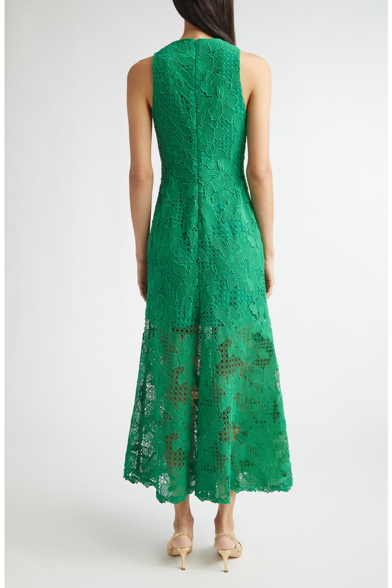 Lattice Guipure Lace Midi Dress, Alternate, color, FERN