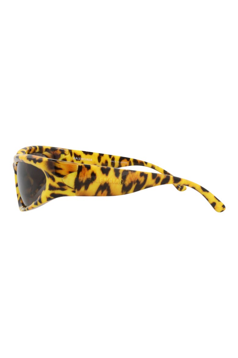 65mm Wrap Sunglasses, Alternate, color, YELLOW YELLOW GREY