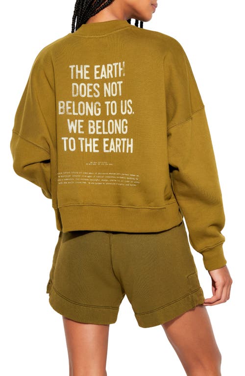 Spiritual Gangster Earth Palisades Cotton Fleece Graphic Sweatshirt In Verve