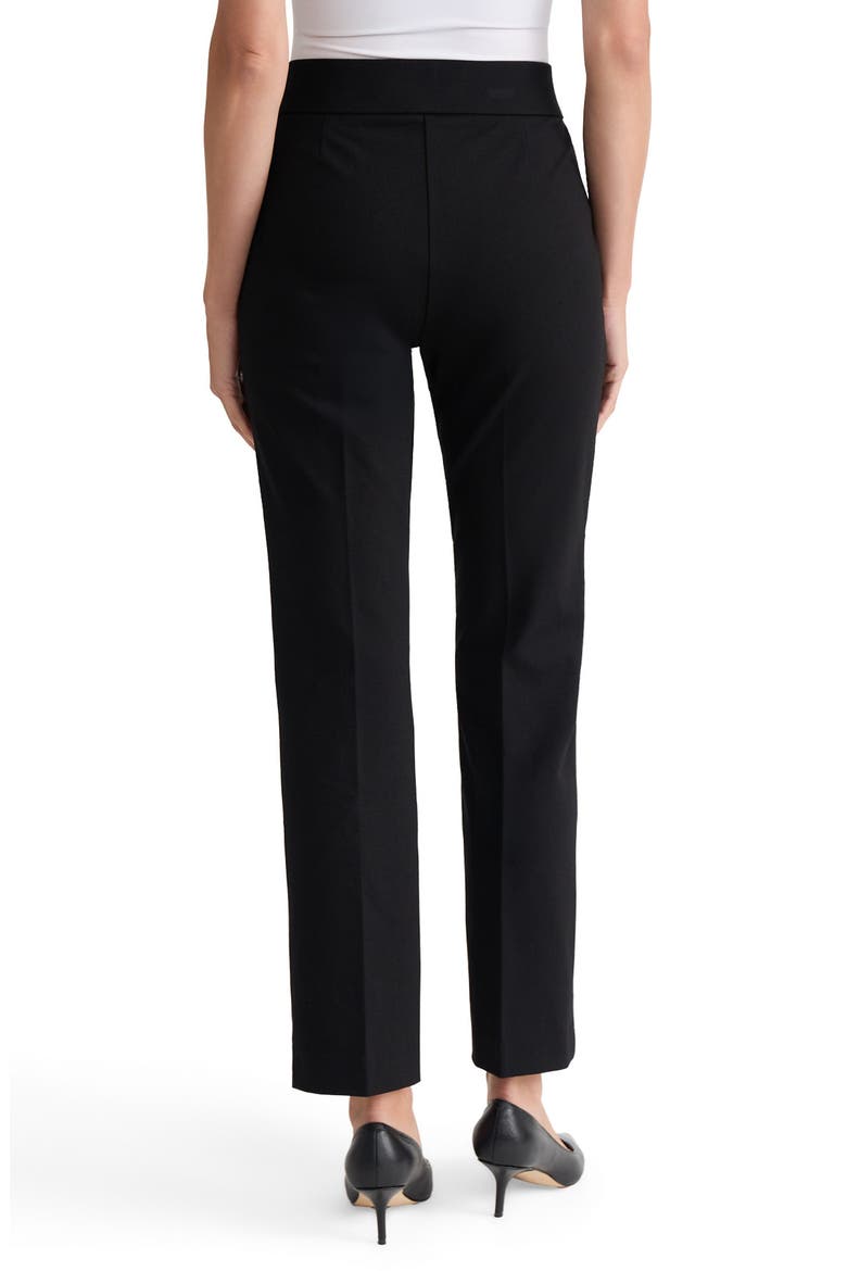 Straight Leg Bootcut Pants, Alternate, color, BLACK