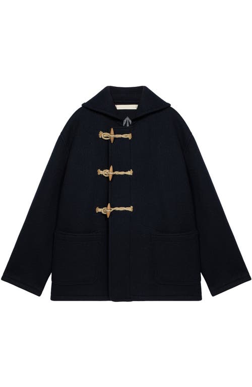 Fortela Duffle Virgin Wool Jacket In Black