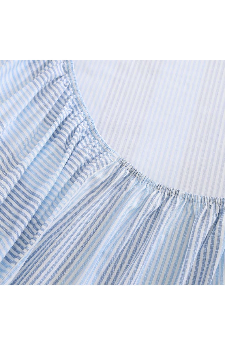 Tommy Bahama Bahama Weekend Stripe 200 Thread Count Cotton Percale Sheet Set, Alternate, color, Blue Multi