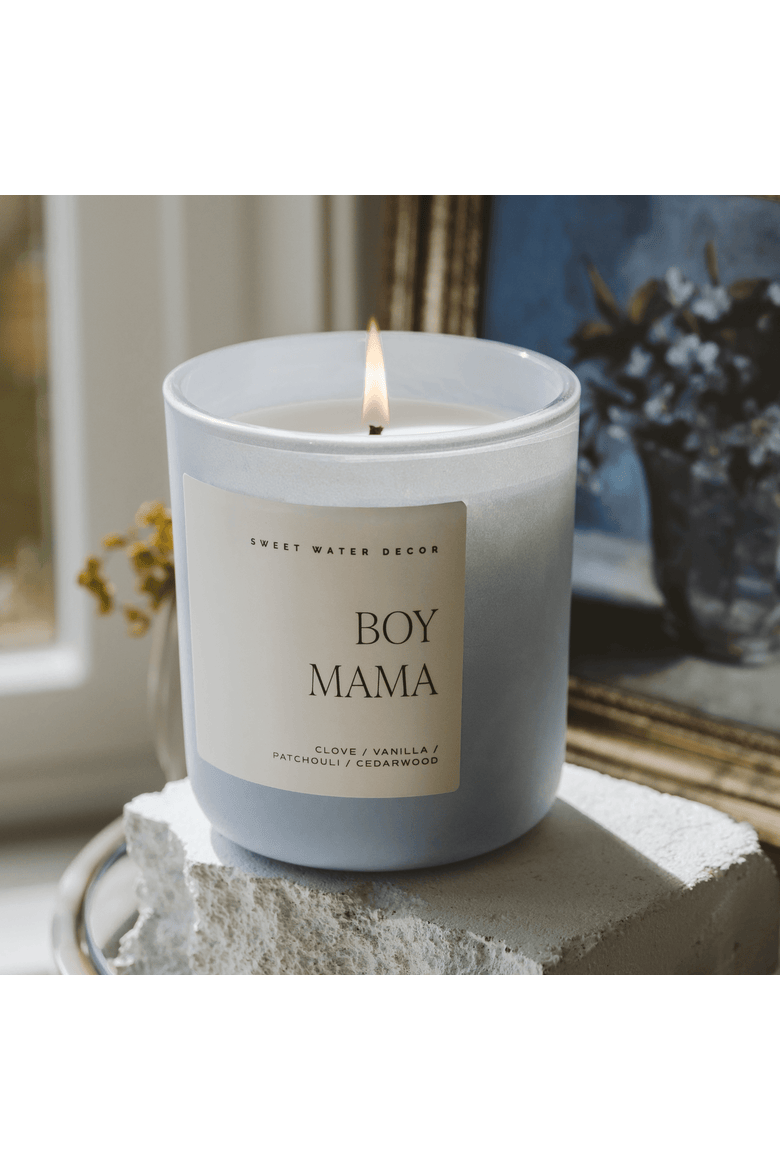 Boy Mama 15 oz Soy Candle, Alternate, color, Boy Mama