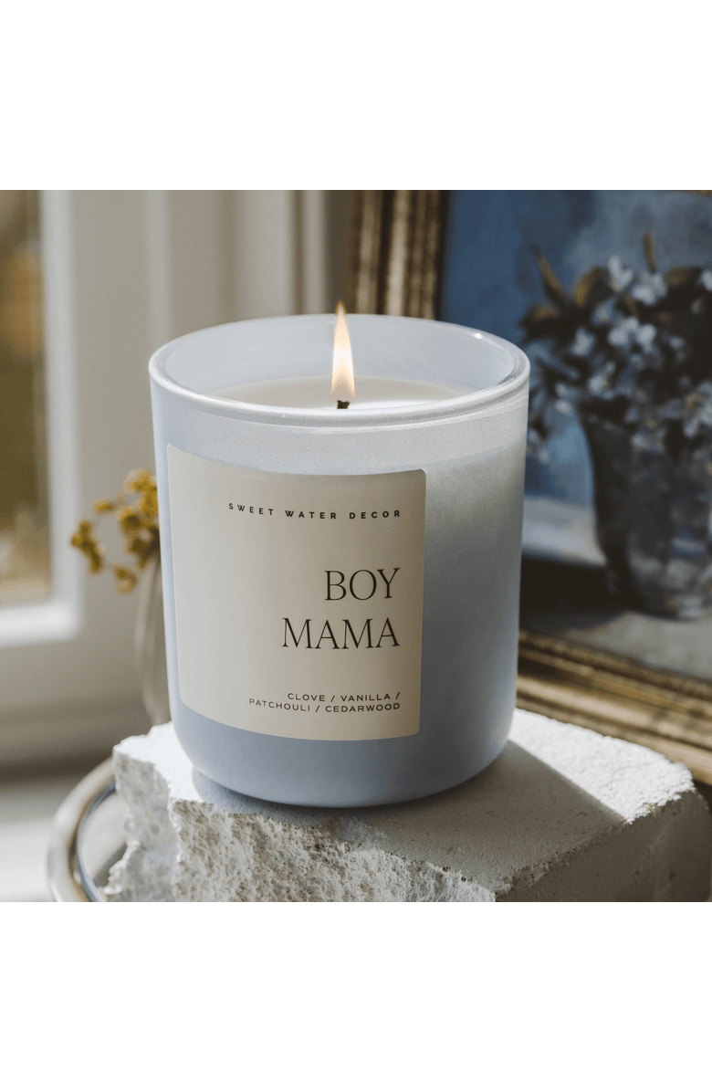SWEET WATER DECOR Boy Mama 15 oz Soy Candle, Alternate, color, Boy Mama