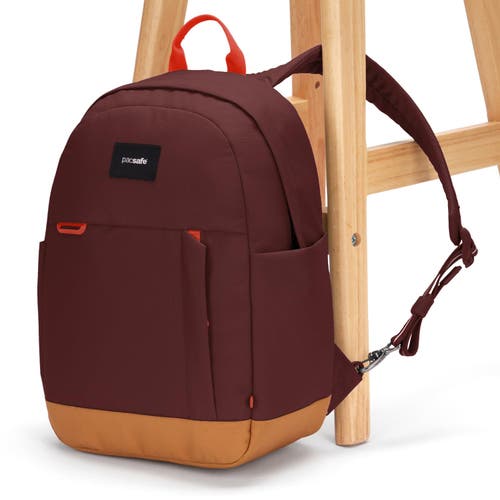 Pacsafe Go 15l Anti Theft Backpack In Garnet Red