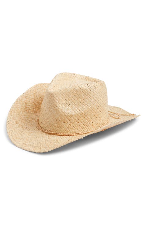 Raffia Western Cowboy Hat