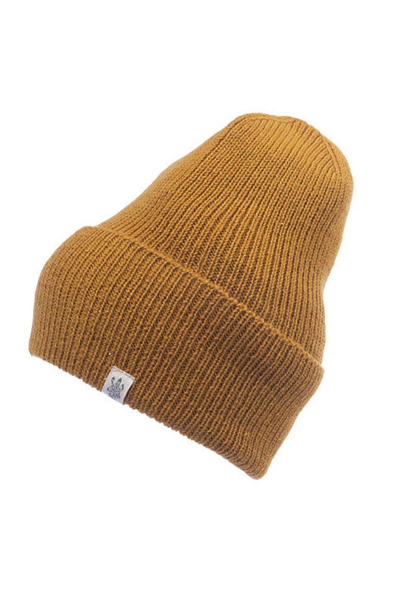 Troubadour Rib Fold Beanie, Main, color, Honey