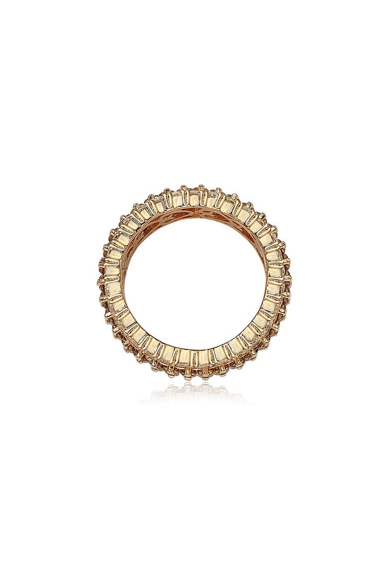 Eternity Cubic Zirconia Band Ring, Alternate, color, BROWN