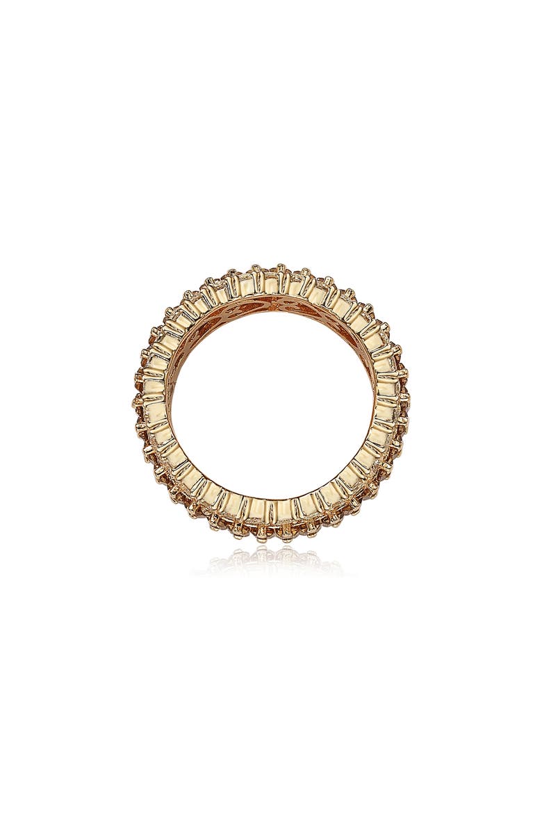SUZY LEVIAN Eternity Cubic Zirconia Band Ring, Alternate, color, Brown