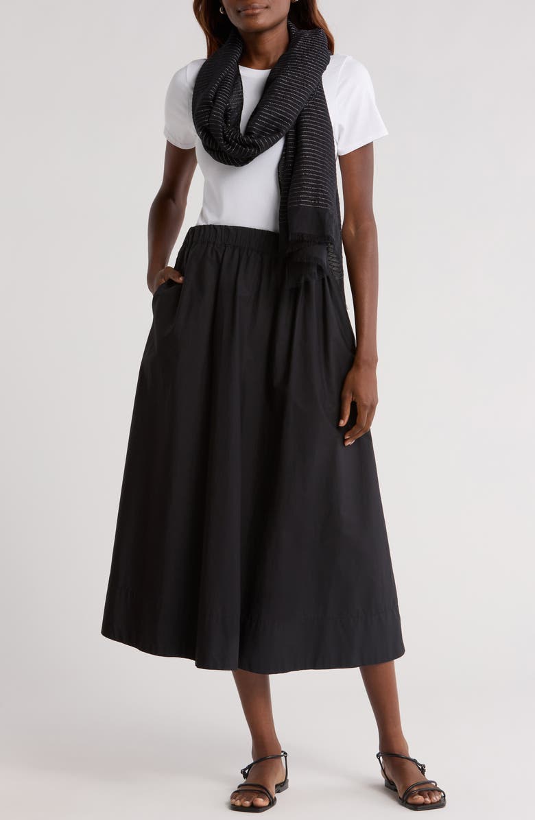 Nordstrom Metallic Stripe Pareo, Alternate, color, Black