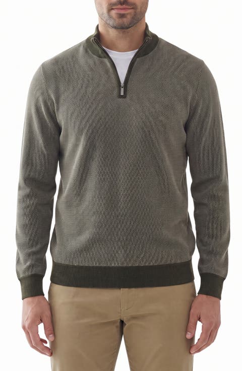 Quarter Zip Mock Neck Sweater
