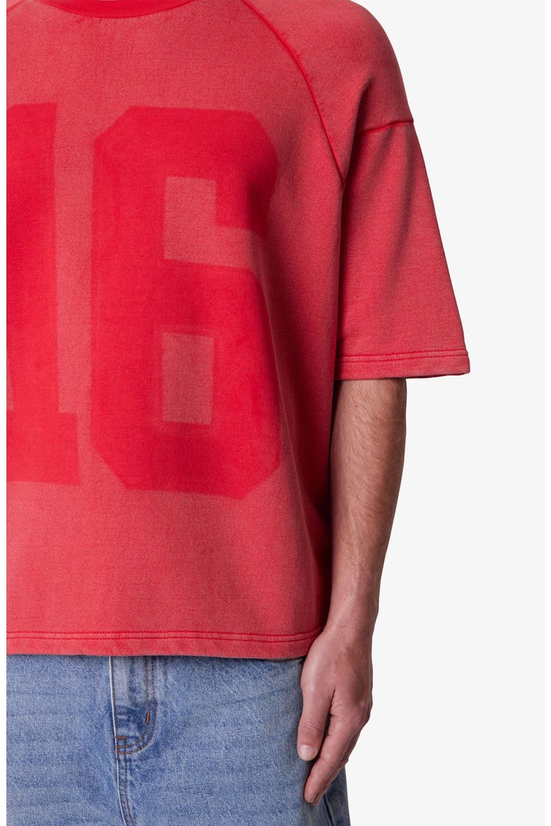 Vintage French Terry Graphic T-Shirt, Alternate, color, RED