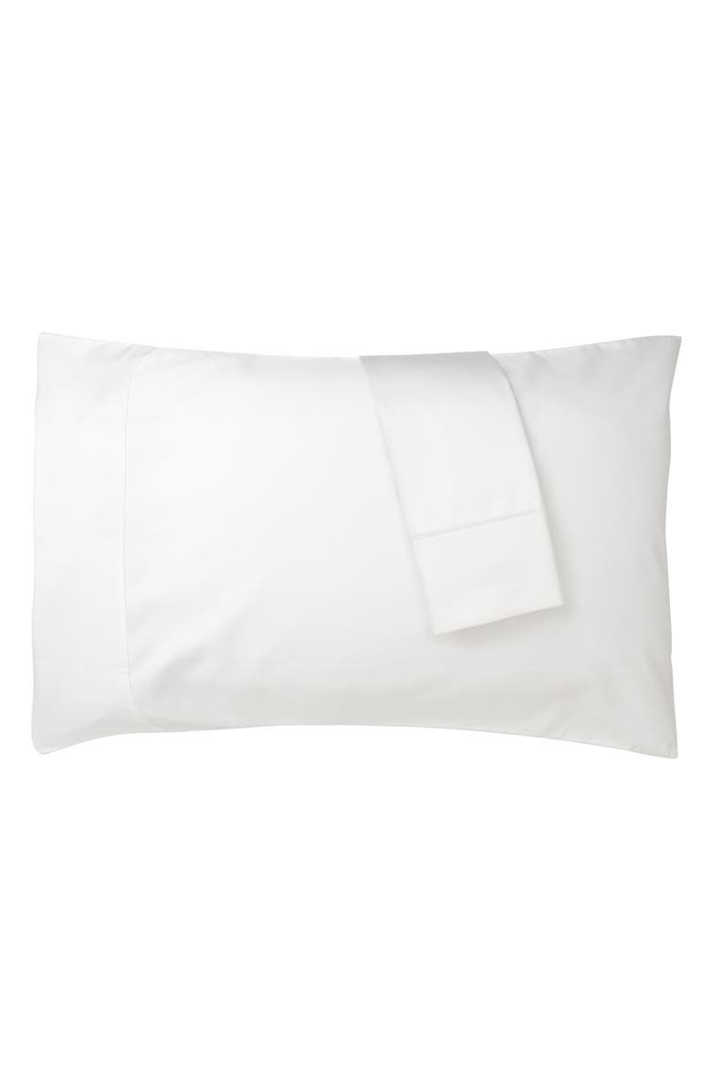 BEDHOG Vivendi Set of 2 300 Thread Count Pillowcases, Main, color, White