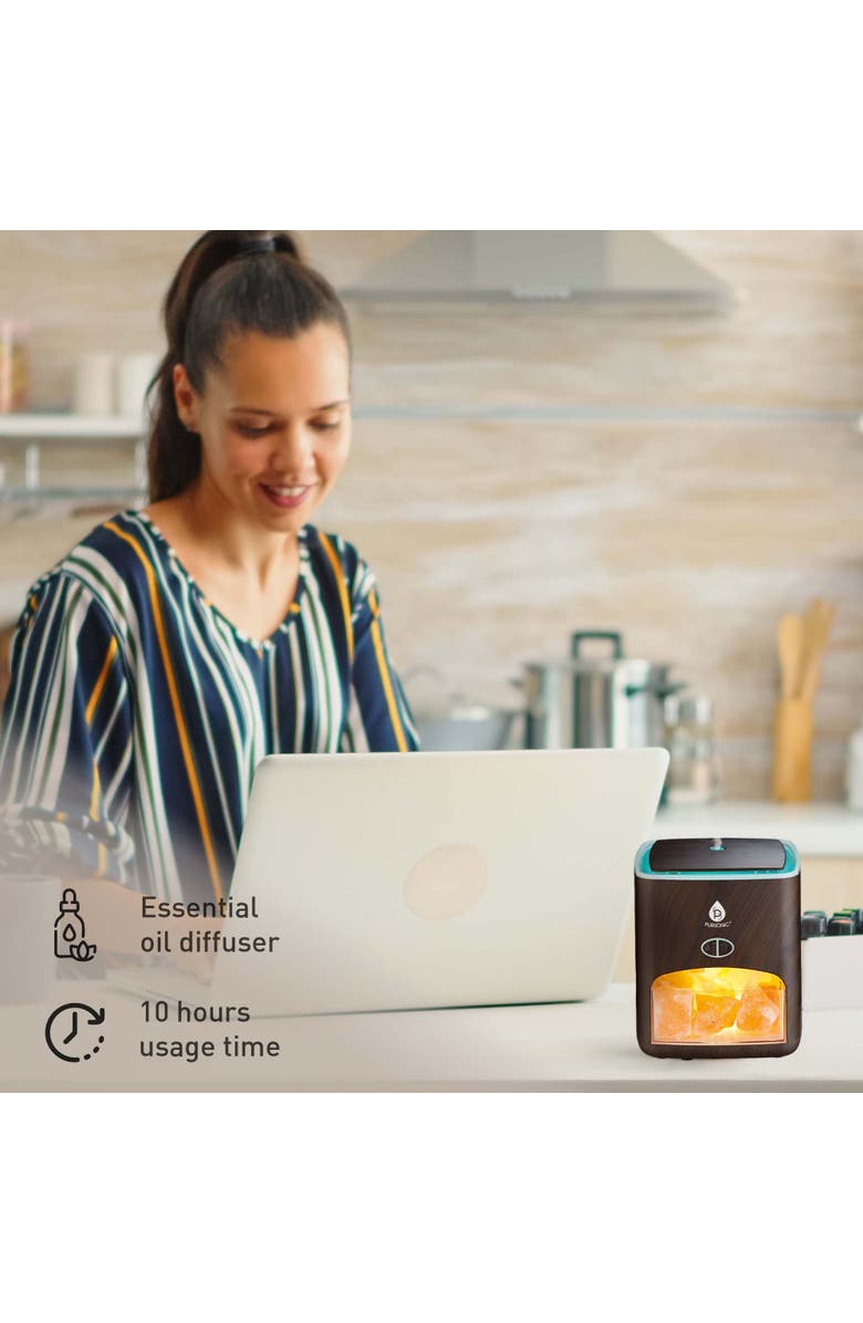 PURSONIC 3-in-1 Salt Diffuser & 6 Pack Essential Oil Set, Alternate, color, Multicolor
