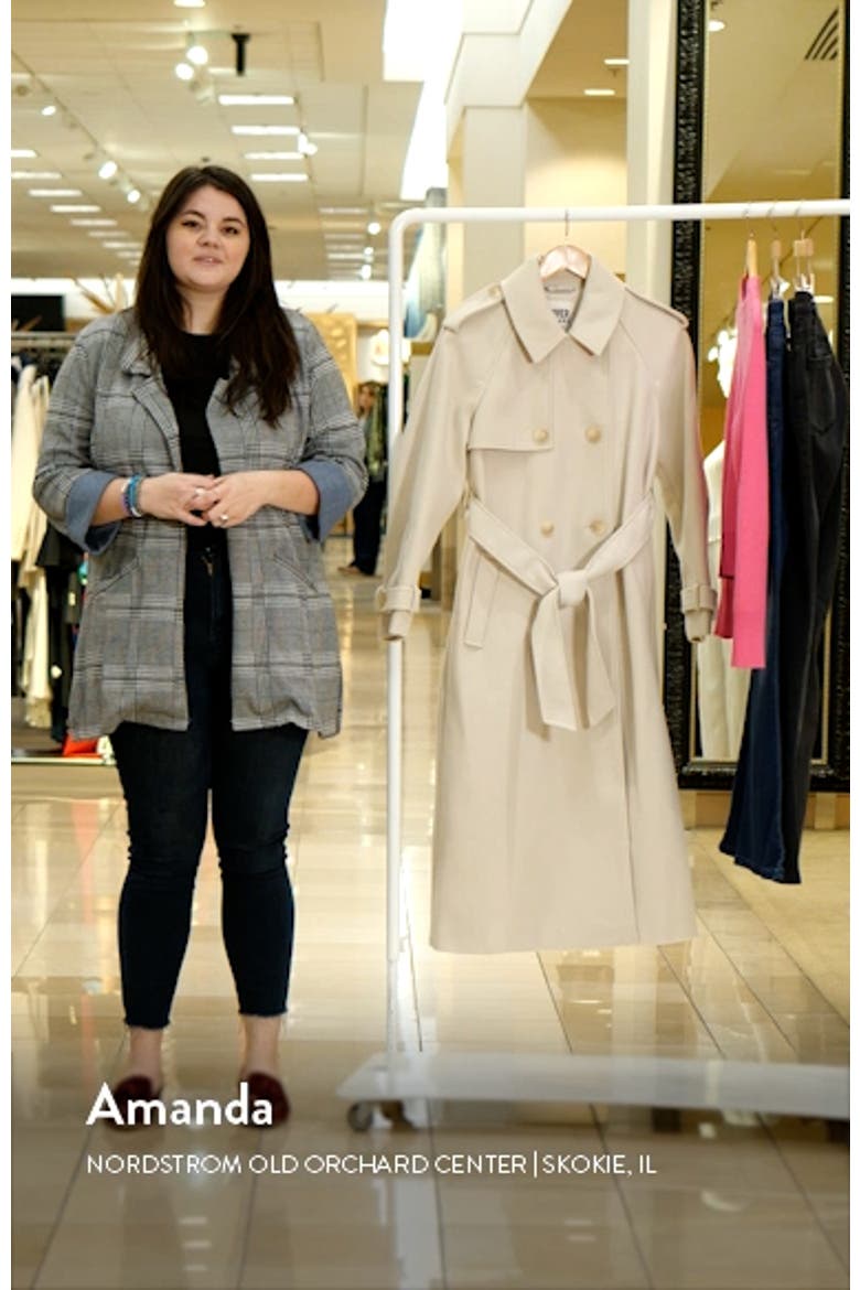 Relaxed Fit Belted Longline Trench Coat video