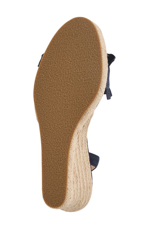 Jack Rogers Rozette Ruffle Espadrille Ankle Strap Platform Wedge Sandal In Silver