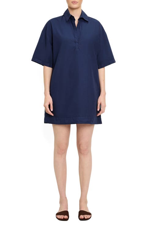 Cotton Mini Shirtdress