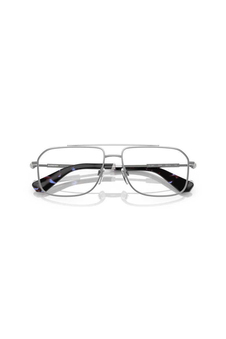 56mm Rectangle optical glasses, Alternate, color, Silver