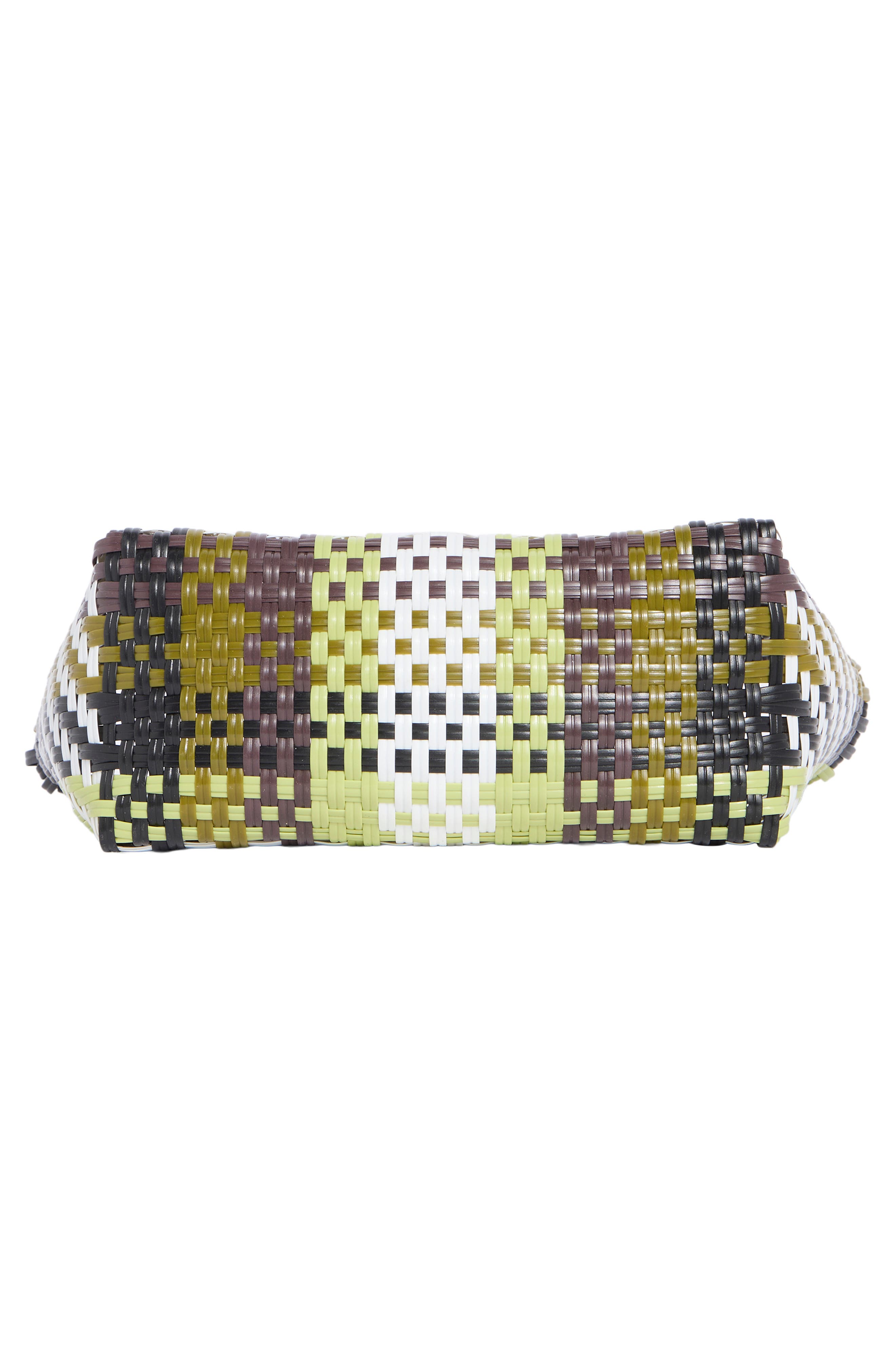 BSunny Woven Tote, Alternate, color, BLACK/ GREEN MULTI WOVEN