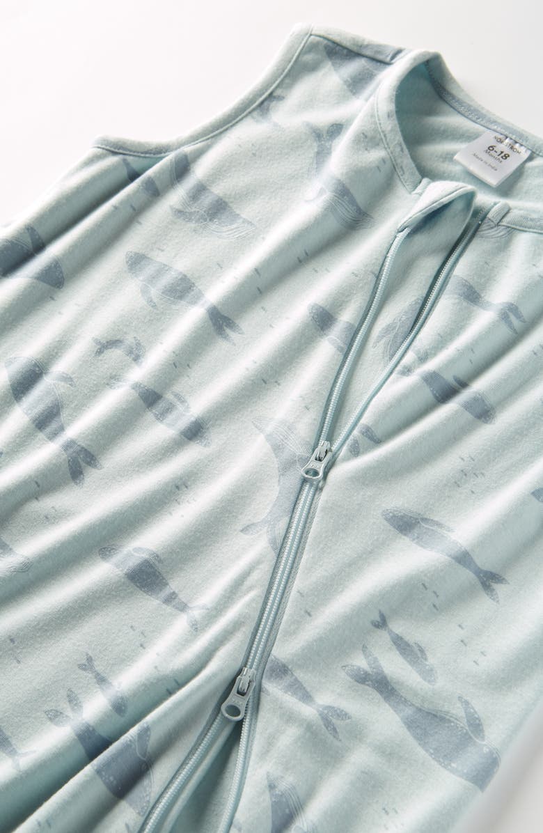 Nordstrom Print Wearable Blanket, Alternate, color, Blue Wander Whale Party